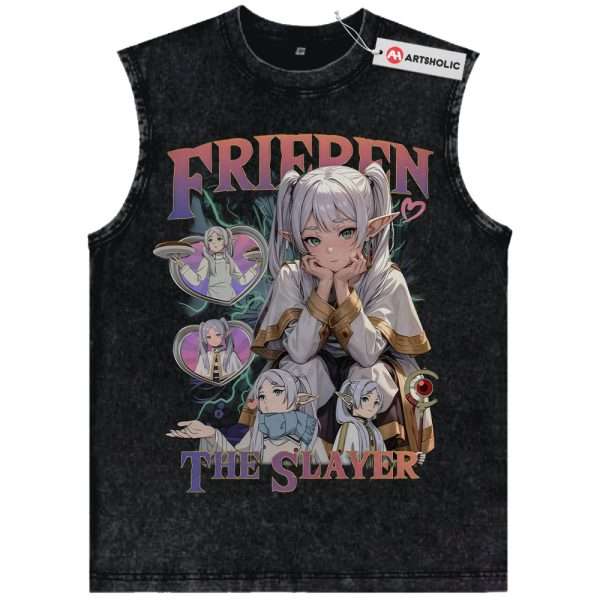 Frieren: Beyond Journey's End Tank Top, Anime Tank Top, Vintage Tank Top