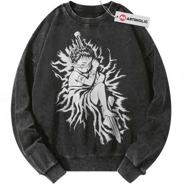 Guts Sweatshirt, Berserk Sweatshirt, Anime Sweatshirt, Vintage Sweatshirt