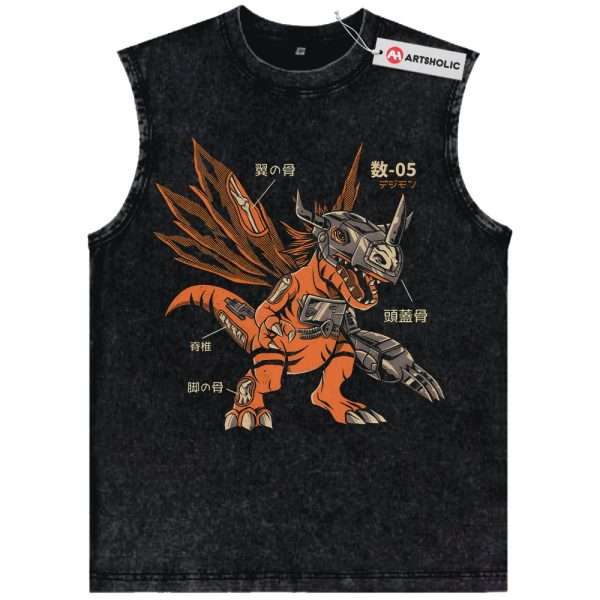MetalGreymon Tank Top, Digimon Adventure Tank Top, Anime Tank Top, Vintage Tank Top