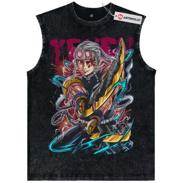 Tengen Uzui Tank Top, Demon Slayer Tank Top, Anime Tank Top, Vintage Tank Top