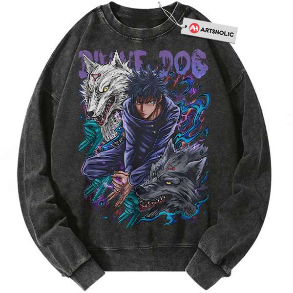 Megumi Fushiguro Sweatshirt, Jujutsu Kaisen Sweatshirt, Anime Sweatshirt, Vintage Sweater