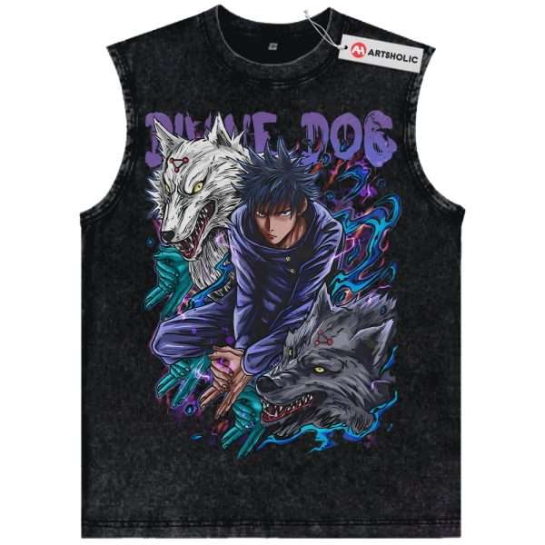 Megumi Fushiguro Tank Top, Jujutsu Kaisen Tank Top, Anime Tank Top, Vintage Tank Top