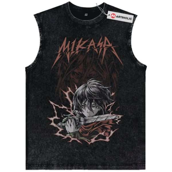 Mikasa Ackerman Tank Top, Attack On Titan Tank Top, AOT Tank Top, Anime Tank Top, Vintage Tank Top