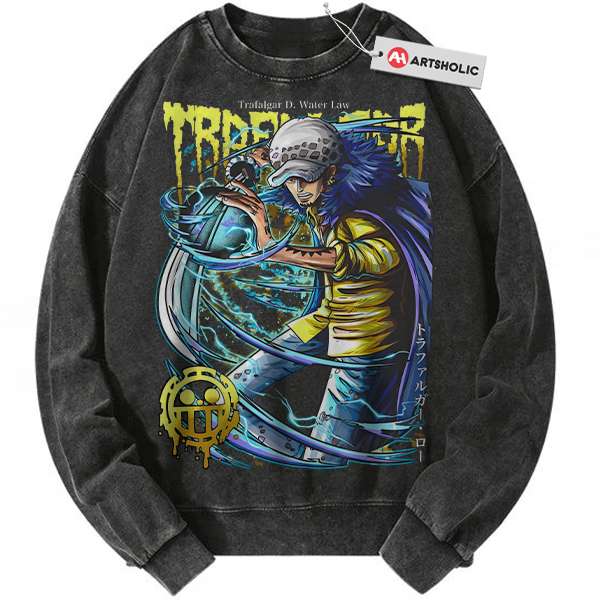 Trafalgar D Water Law Sweatshirt, One Piece Sweatshirt, Anime Sweatshirt, Vintage Sweatshirt