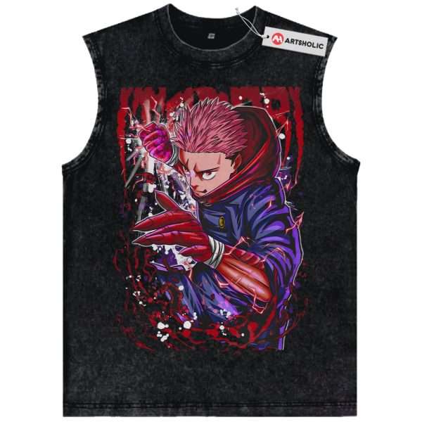 Yuji Itadori Tank Top, Jujutsu Kaisen Tank Top, Anime Tank Top, Vintage Tank Top