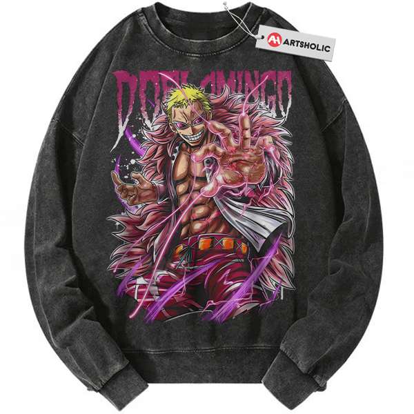 Donquixote Doflamingo Sweatshirt, One Piece Sweatshirt, Anime Sweatshirt, Vintage Sweatshirt