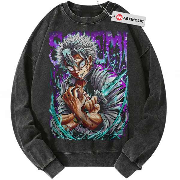 Sanemi Shinazugawa Sweatshirt, Demon Slayer Sweatshirt, Anime Sweatshirt, Vintage Sweater