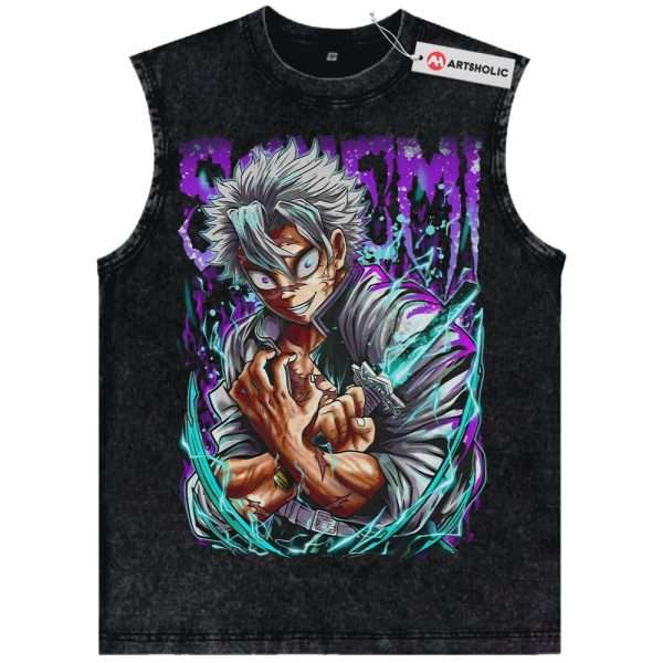 Sanemi Shinazugawa Tank Top, Demon Slayer Tank Top, Anime Tank Top, Vintage Tank Top