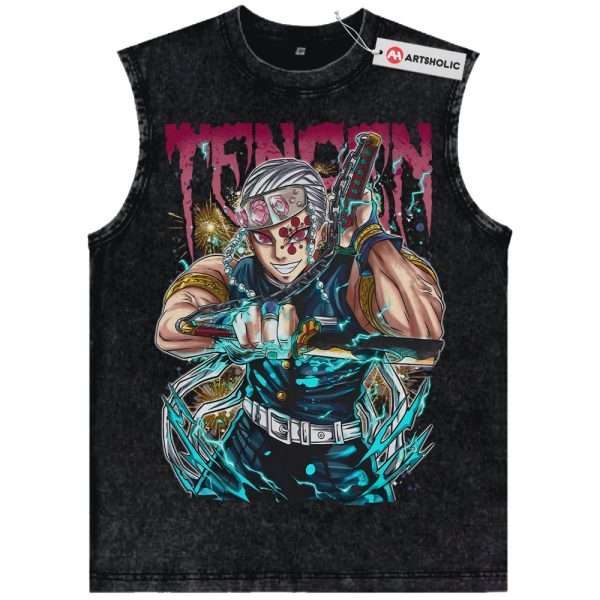 Tengen Uzui Tank Top, Demon Slayer Tank Top, Anime Tank Top, Vintage Tank Top