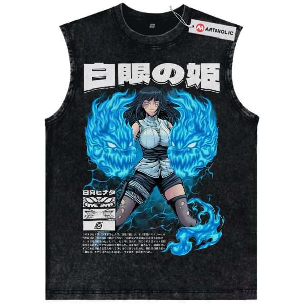 Hinata Hyuga Tank Top, Naruto Tank Top, Anime Tank Top, Vintage Tank Top