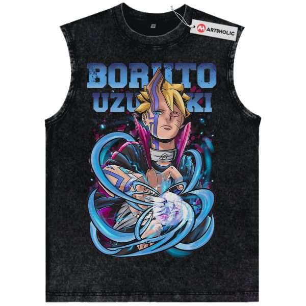 Boruto Uzumaki Tank Top, Naruto Tank Top, Anime Tank Top, Vintage Tank Top