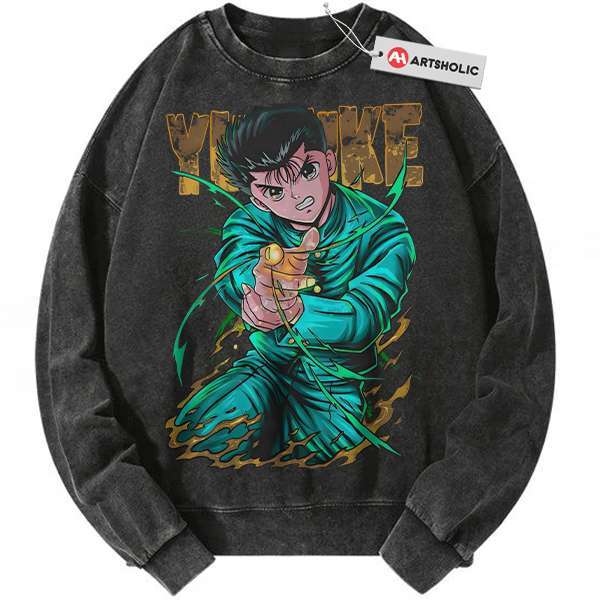 Yusuke Urameshi Sweatshirt, YuYu Hakusho Sweatshirt, Anime Sweatshirt, Vintage Sweatshirt