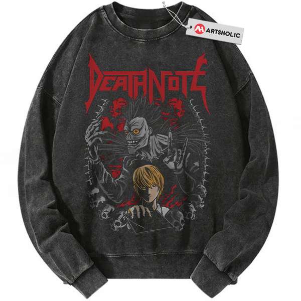 Ryuk Sweatshirt, Light Yagami Sweatshirt, Death Note Sweatshirt, Anime Sweatshirt, Vintage Sweatshirt