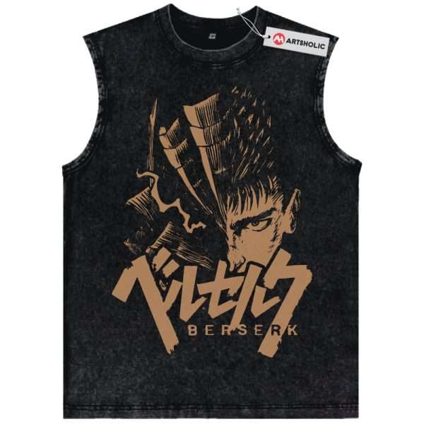 Guts Tank Top, Berserk Tank Top, Anime Tank Top, Vintage Tank Top