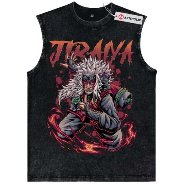 Jiraiya Tank Top, Naruto Tank Top, Anime Tank Top, Vintage Tank Top