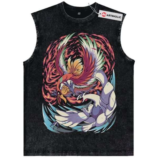 Lugia vs Ho-oh Tank Top, Pokemon Tank Top, Anime Tank Top, Vintage Tank Top