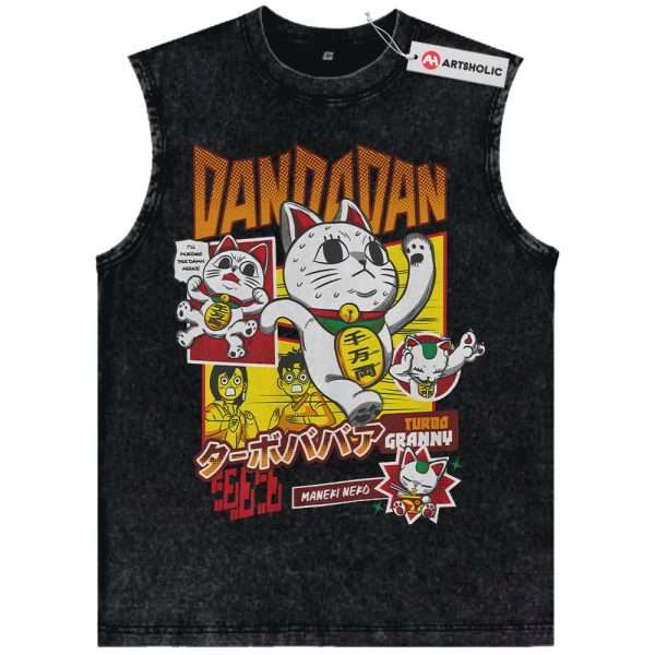 Turbo Granny Tank Top, Dandadan Tank Top, Anime Tank Top, Vintage Tank Top