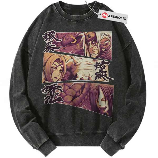 Jiraiya Sweatshirt, Orochimaru Sweatshirt, Tsunade Sweatshirt, Naruto Sweatshirt, Anime Sweatshirt, Vintage Sweater