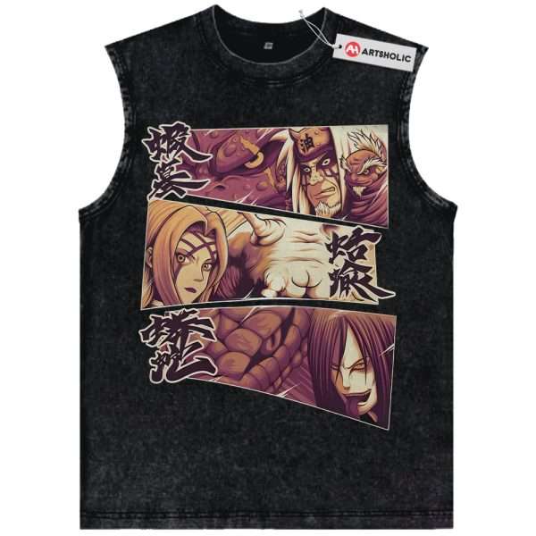 Jiraiya Tank Top, Orochimaru Tank Top, Tsunade Tank Top, Naruto Tank Top, Anime Tank Top, Vintage Tank Top