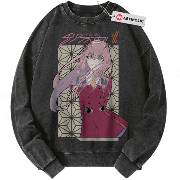 Zero Two Sweatshirt, Darling in the Franxx Sweatshirt, Anime Sweatshirt, Vintage Sweater
