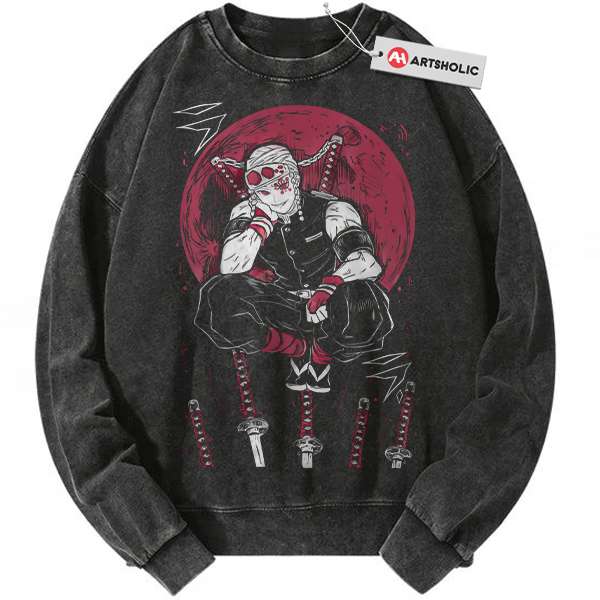 Tengen Uzui Sweatshirt, Demon Slayer Sweatshirt, Anime Sweatshirt, Vintage Sweatshirt