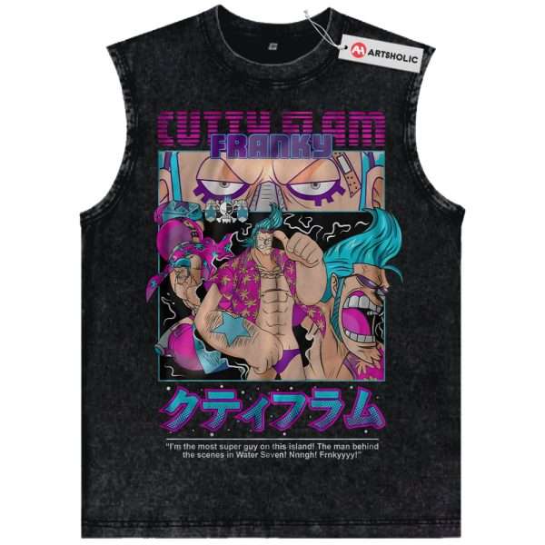 Franky Tank Top, One Piece Tank Top, Anime Tank Top, Vintage Tank Top