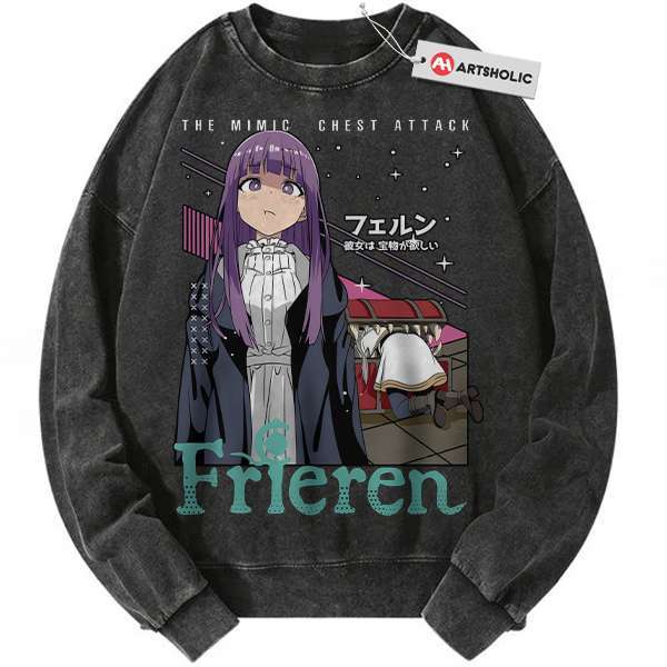 Fern Sweatshirt, Frieren: Beyond Journey's End Sweatshirt, Anime Sweatshirt, Vintage Sweatshirt