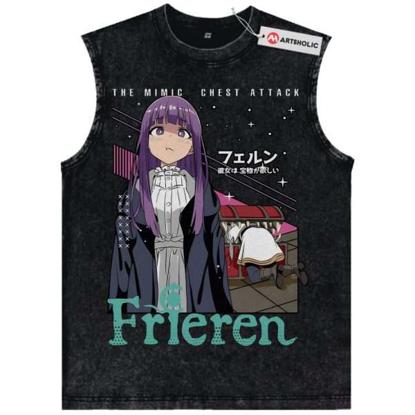 Fern Tank Top, Frieren: Beyond Journey's End Tank Top, Anime Tank Top, Vintage Tank Top