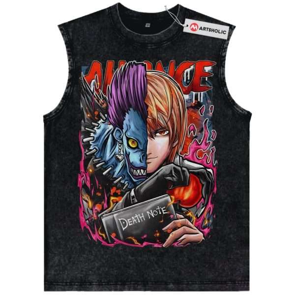 Ryuk Tank Top, Light Yagami Tank Top, Death Note Tank Top, Anime Tank Top, Vintage Tank Top