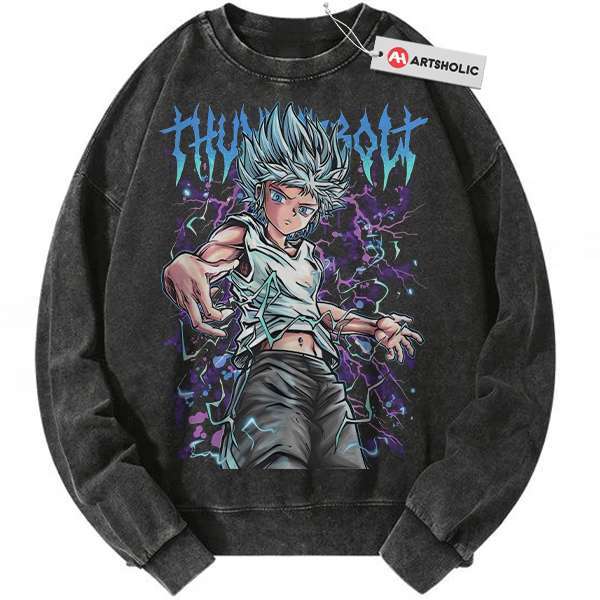 Killua Zoldyck Sweatshirt, Hunter x Hunter Sweatshirt, HxH Sweatshirt, Anime Sweatshirt, Vintage Sweatshirt