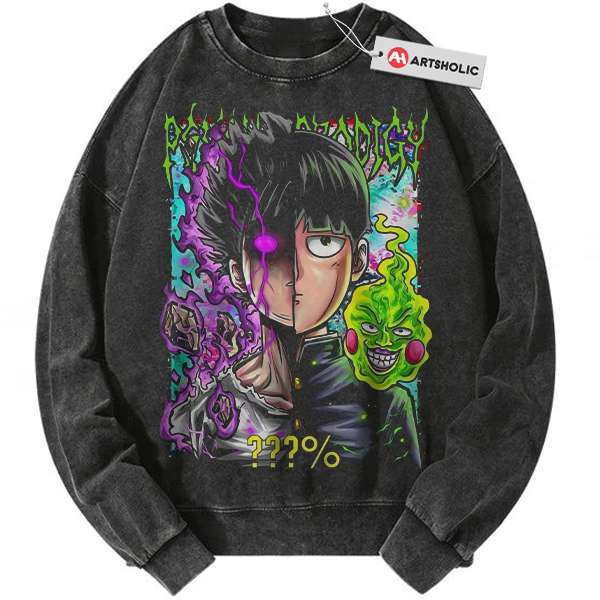 Shigeo Kageyama Sweatshirt, Mob Psycho 100 Sweatshirt, Anime Sweatshirt, Vintage Sweater