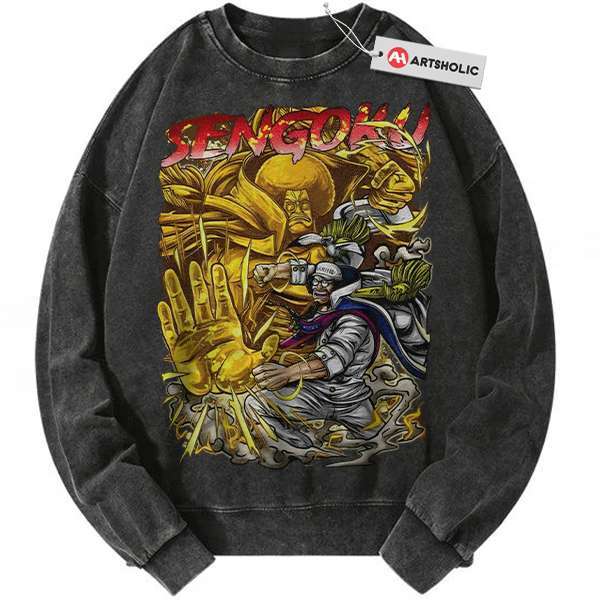 Sengoku Sweatshirt, One Piece Sweatshirt, Anime Sweatshirt, Vintage Sweatshirt