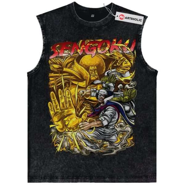 Sengoku Tank Top, One Piece Tank Top, Anime Tank Top, Vintage Tank Top