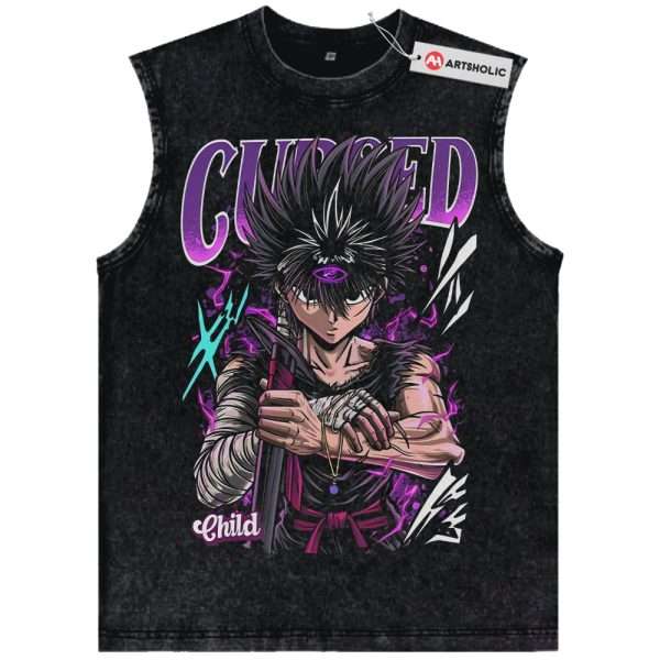 Hiei Tank Top, YuYu Hakusho Tank Top, Anime Tank Top, Vintage Tank Top