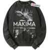 Makima Sweatshirt, Chainsaw Man Sweatshirt, Anime Sweatshirt, Vintage Sweater