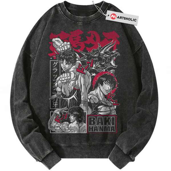 Baki Hanma Sweatshirt, Anime Sweatshirt, Vintage Sweater