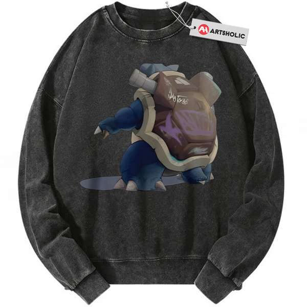 Blastoise Sweatshirt, Pokemon Sweatshirt, PKM Sweatshirt, Anime Sweatshirt, Vintage Sweatshirt