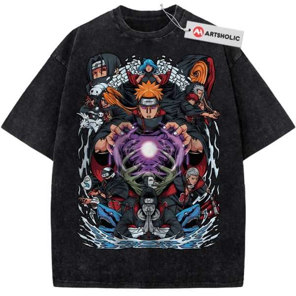 Akatsuki Shirt, Naruto Shirt, Anime Shirt, Vintage Tee