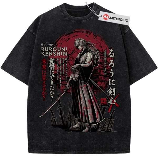 Kenshin Himura Shirt, Rurouni Kenshin Shirt, Anime Shirt, Vintage Tee