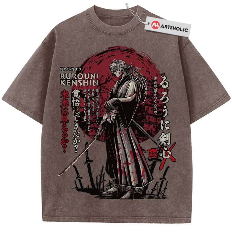 Kenshin Himura Shirt, Rurouni Kenshin Shirt, Anime Shirt, Vintage