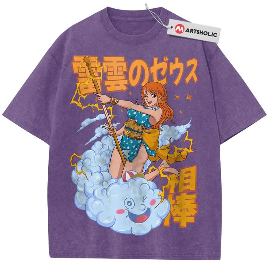 Nami Shirt, One Piece Shirt, Anime Shirt, Vintage Tee – Artsholic