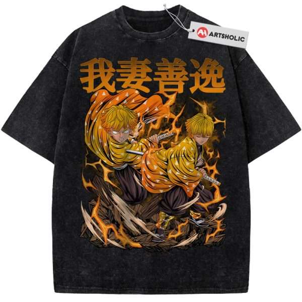 Zenitsu Agatsuma Shirt, Demon Slayer Shirt, Anime Shirt, Vintage Tee