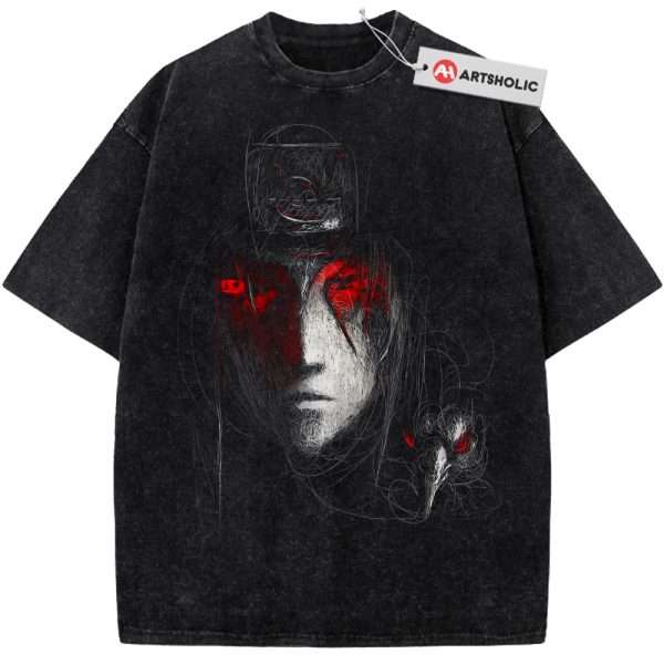 Itachi Uchiha Shirt, Akatsuki Shirt, Naruto Shirt, Anime Shirt, Vintage Tee