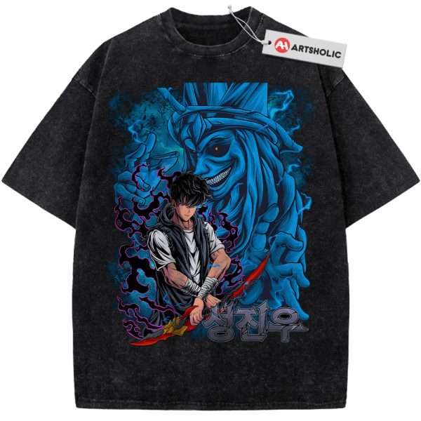 Sung Jinwoo Shirt, Statue of God Shirt, Solo Leveling Shirt, Anime Shirt, Vintage Tee