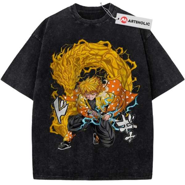 Zenitsu Agatsuma Shirt, Demon Slayer Shirt, Anime Shirt, Vintage Tee