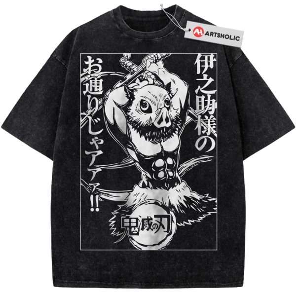 Inosuke Hashibira Shirt, Demon Slayer Shirt, Anime Shirt, Vintage Tee