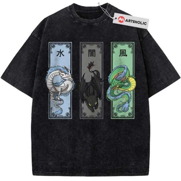 Shenron Shirt, Haku Shirt, Toothless Shirt, Dragon Shirt, Anime Shirt, Vintage T-Shirt