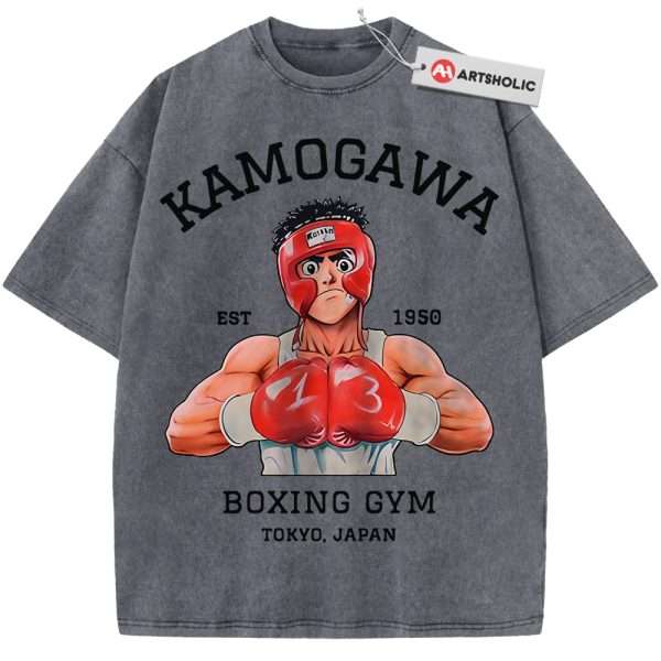 Ippo Makunouchi Shirt, Hajime no Ippo Shirt, Anime Shirt, Vintage T-Shirt - Grey, XL
