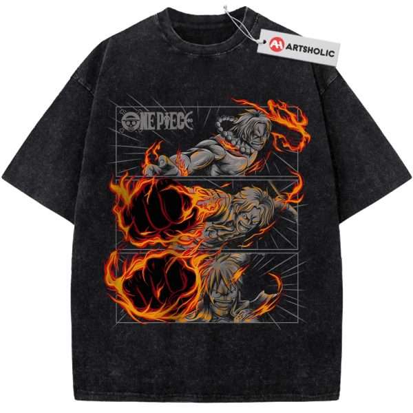 Luffy Ace Sabo Shirt, One Piece Shirt, Anime Shirt, Vintage Tee