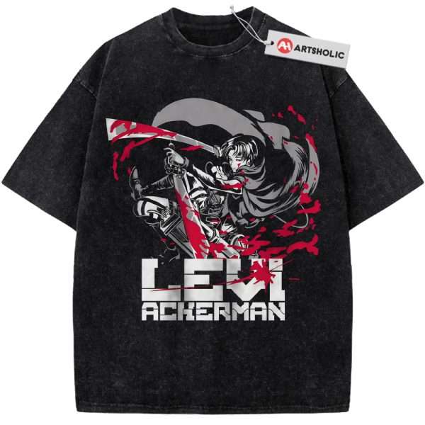 Levi Ackerman Shirt, Attack On Titan Shirt, AOT Shirt, Anime Shirt, Vintage Tee